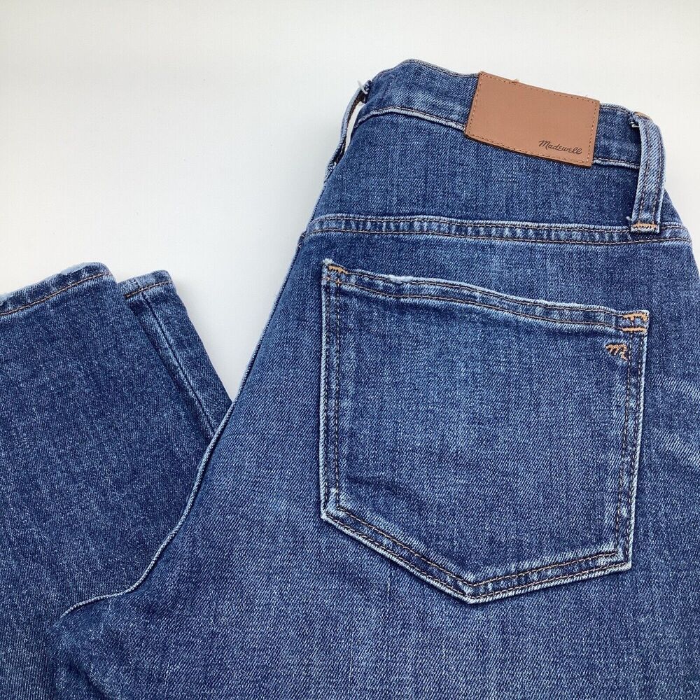 Madewell Womens The HIgh Rise Slim Crop Boyjean Jeans Blue Size 25